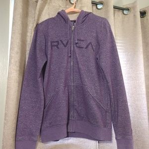 RVCA purple hoodie sweatshirt